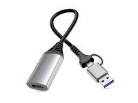 Equip Adapter USB-C/A->HDMI 1920x1080/60Hz Alu. - Adapter - Digital/Daten