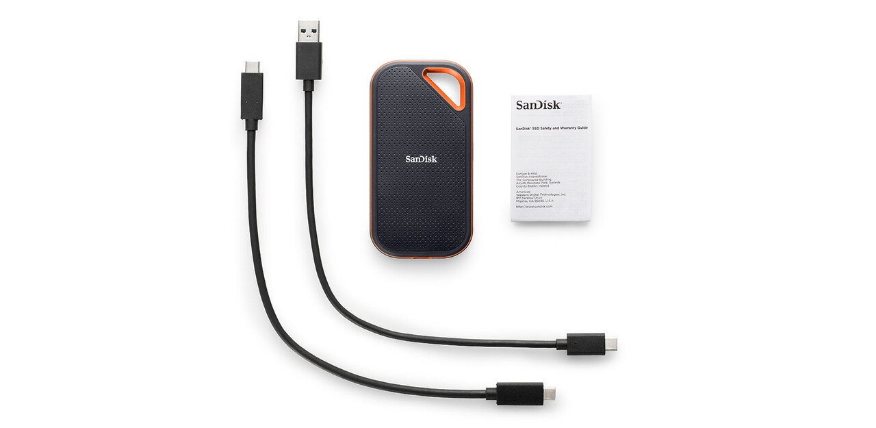 SanDisk Extreme PRO Portable - 1000 GB - USB Typ-C - 3.2 Gen 2 (3.1 Gen 2) - 2000 MB/s - Passwortschutz - Schwarz