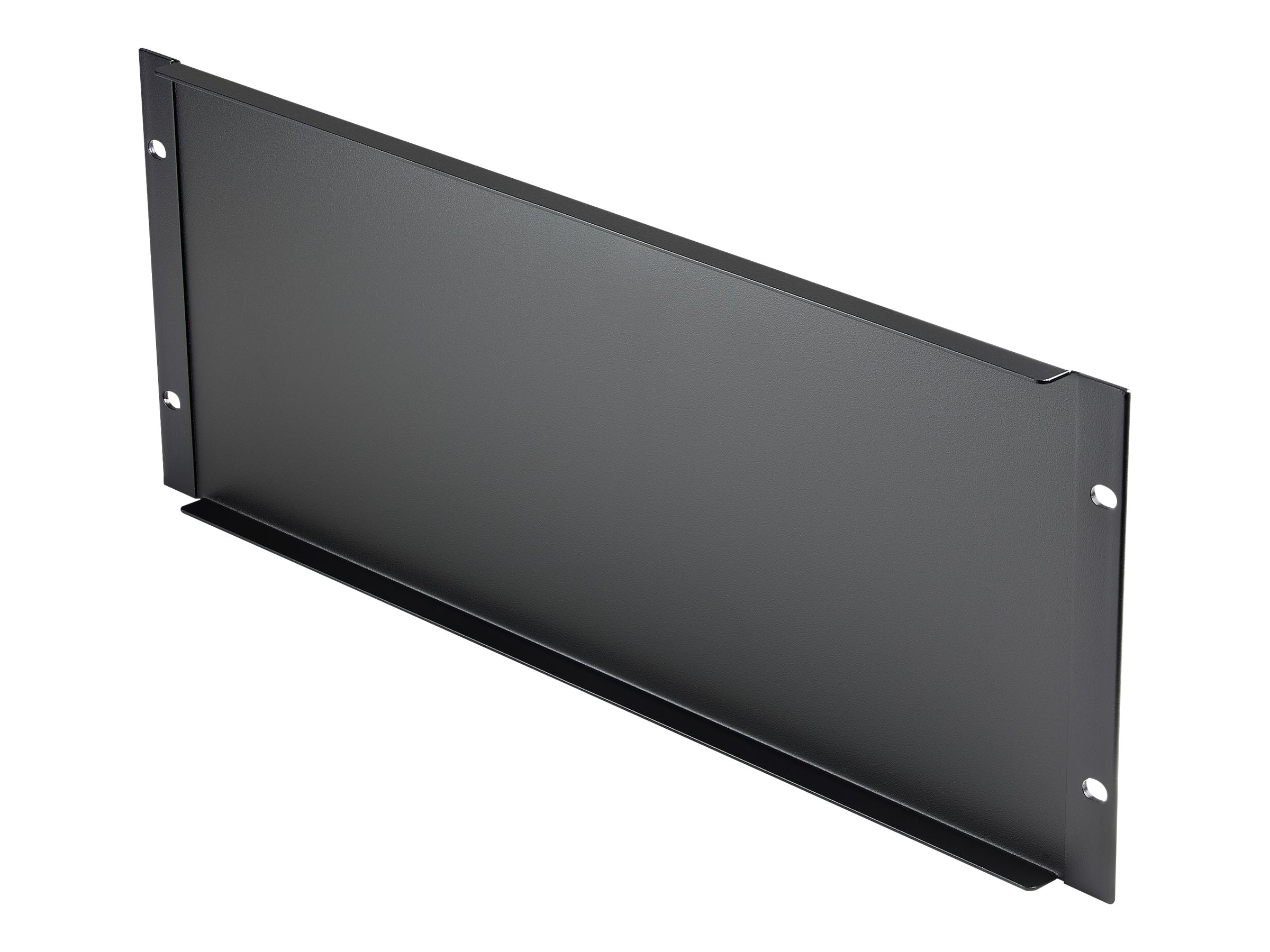 StarTech.com 4U Blank Panel for 19 inch Rack, Rack Mount Blanking Panel for Server/Network Racks & Cabinets, 4RU Rackmount Filler Panel/Spacer/Plates, Solid Panel, Cold-Rolled Steel, Black - 4U Blanking Panel (RKPNL4U)