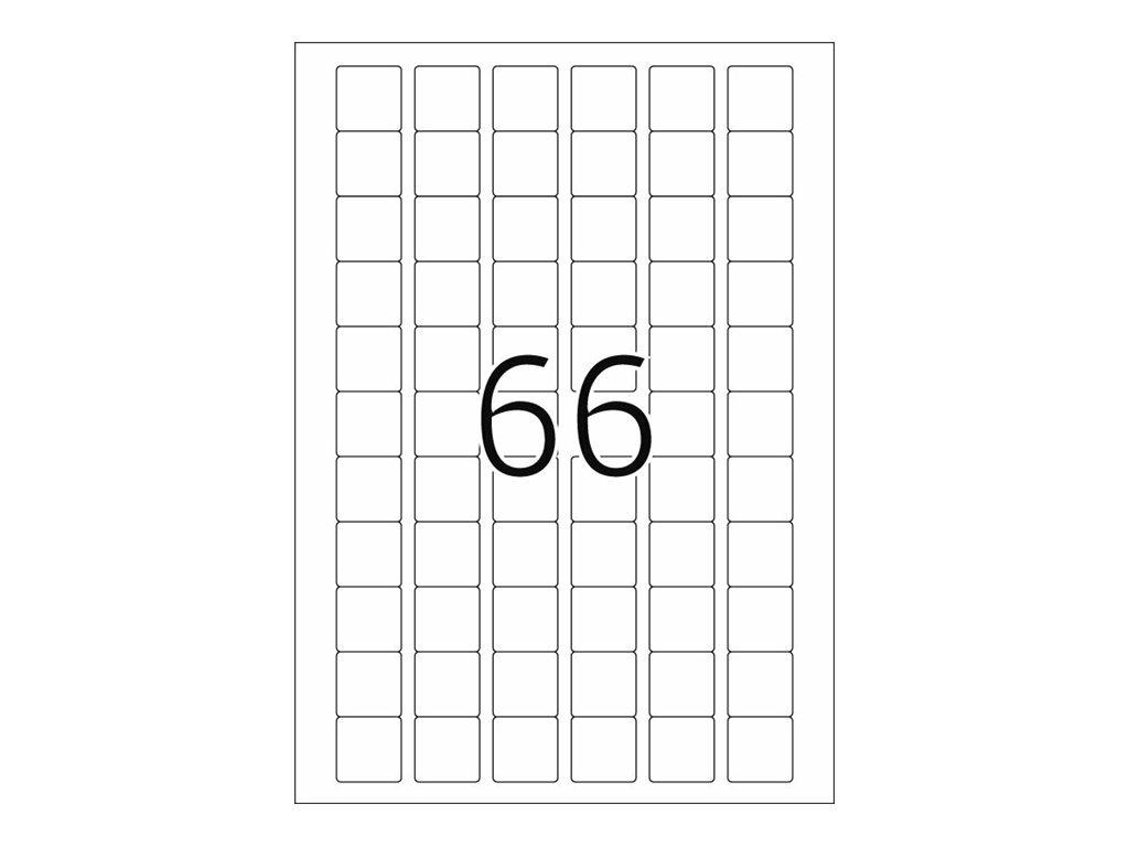HERMA Special - Papier - matt - permanent selbstklebend - beschichtet - weiß - 25.4 x 25.4 mm - 90 g/m² - 1650 Etiketten, Ansicht 3