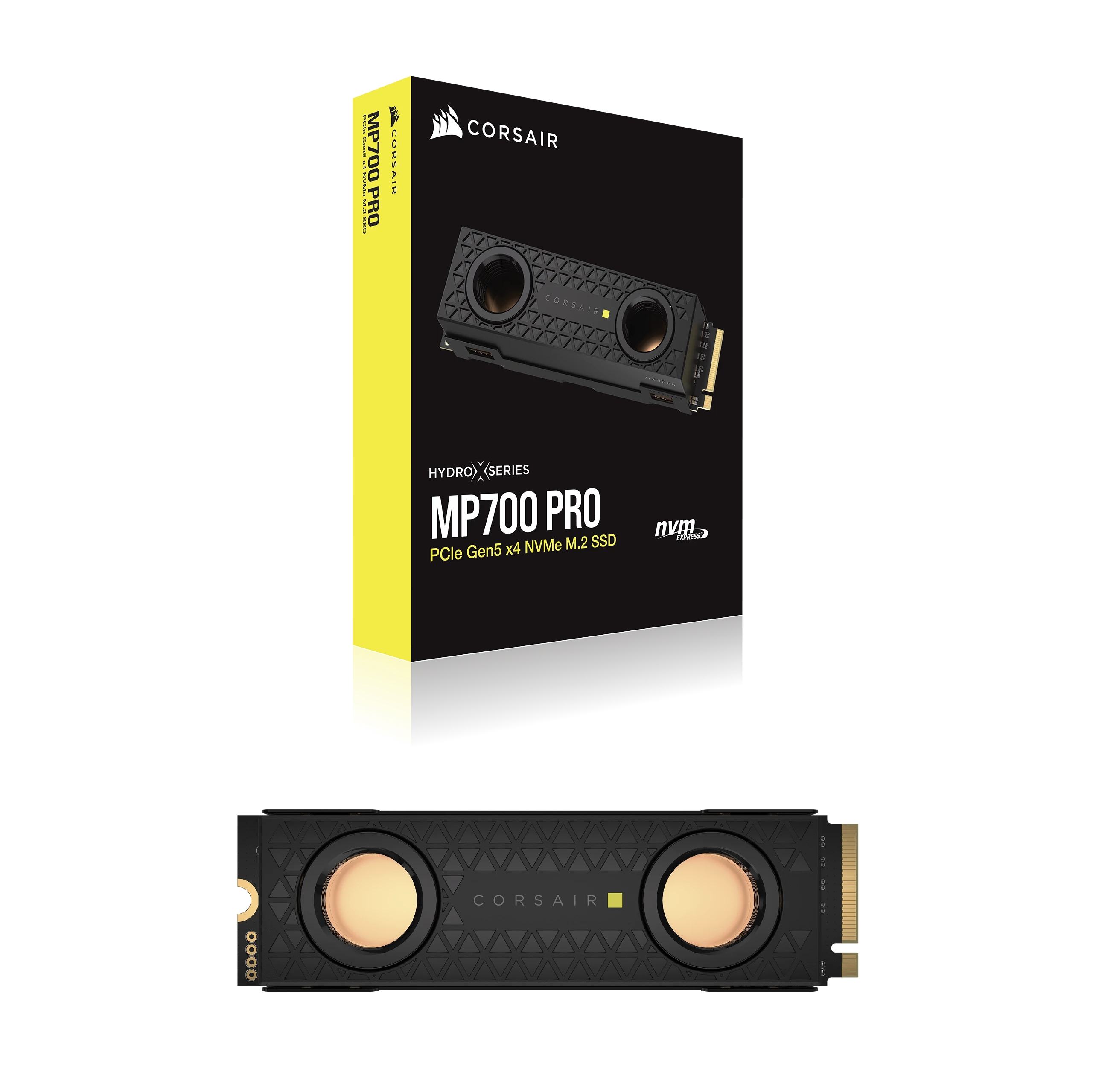 Corsair SSD MP700 PRO M.2 2TB PCIe 5x4 Hydro 2280, Ansicht 2