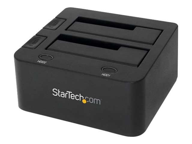 StarTech.com 2-fach USB 3.0 Festplatten Dockingstation mit UASP für 2,5/3,5 SSD / HDD - Serial-ATA USB Dual Bay Dockingstation - Speicher-Controller - 2.5", 3.5" (6.4 cm, 8.9 cm) - SATA 6Gb/s - USB 3.0