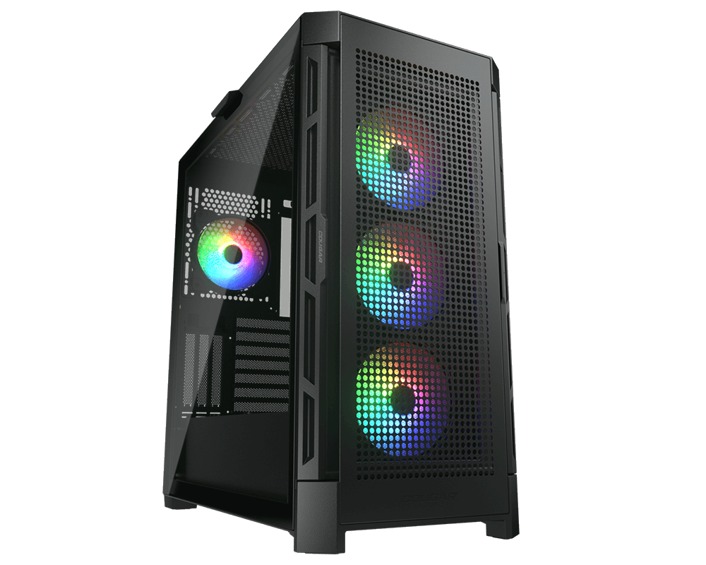 Cougar Gehäuse Midi-Tower DuoFace Pro ARGB Schwarz - Midi/Minitower - ATX, Ansicht 2