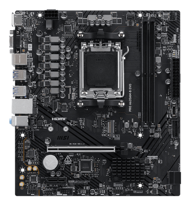 MSI PRO A620AM-B EVO - Mainboard - mATX, Ansicht 3