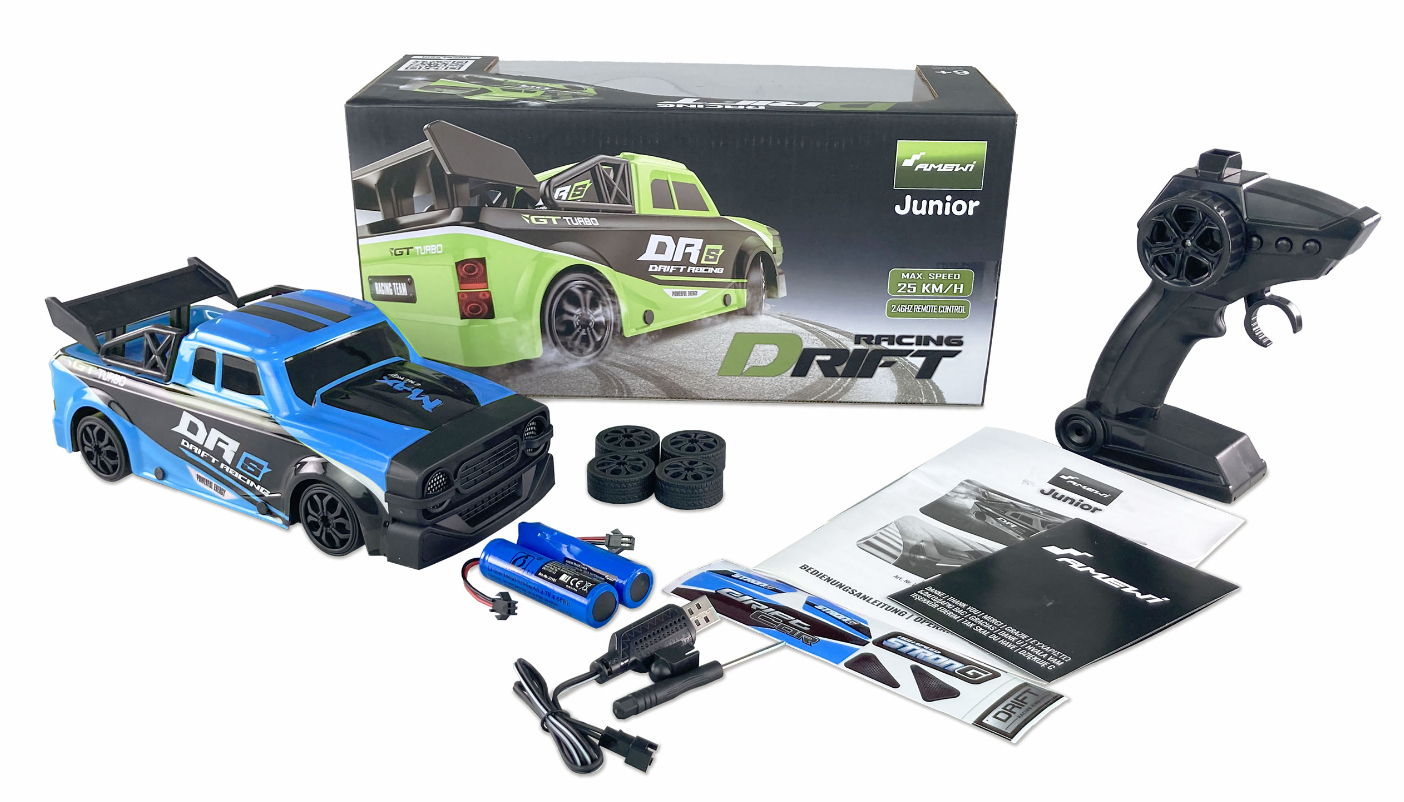 Amewi RC Auto Drift Racing Car DRs 4WD 1 18 RTR Blau, Ansicht 2