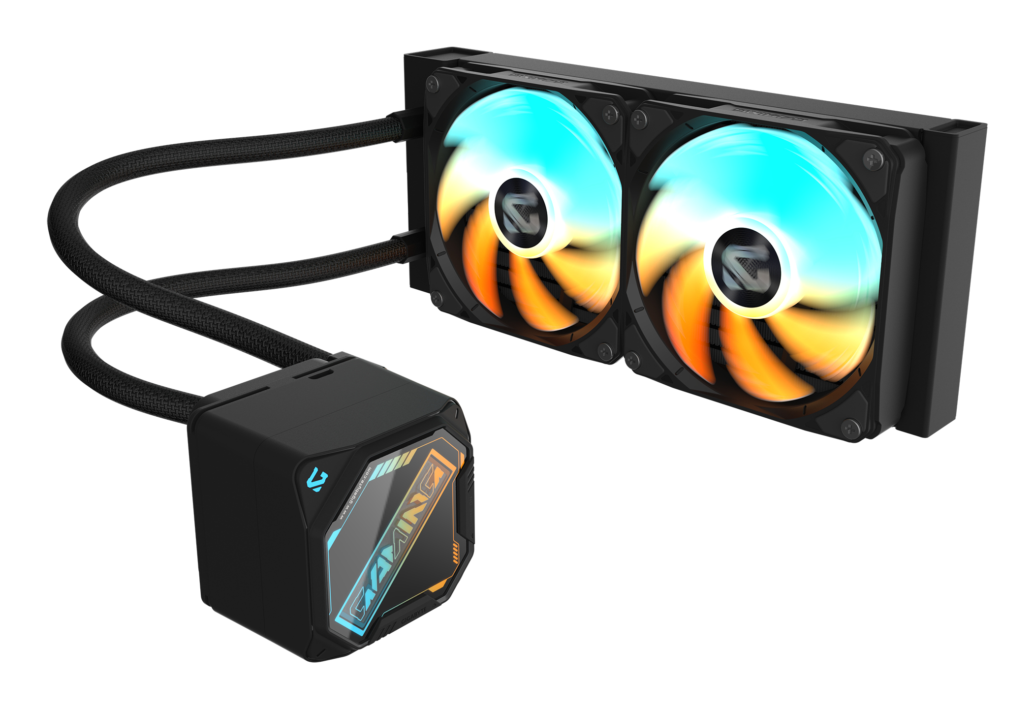 Gigabyte GME 240 Wasserkühlung für AMD und Intel CPU Schwarz - CPU-Kuehler - 35.8 - CPU-Kühler - 35,8 dB, Ansicht 2