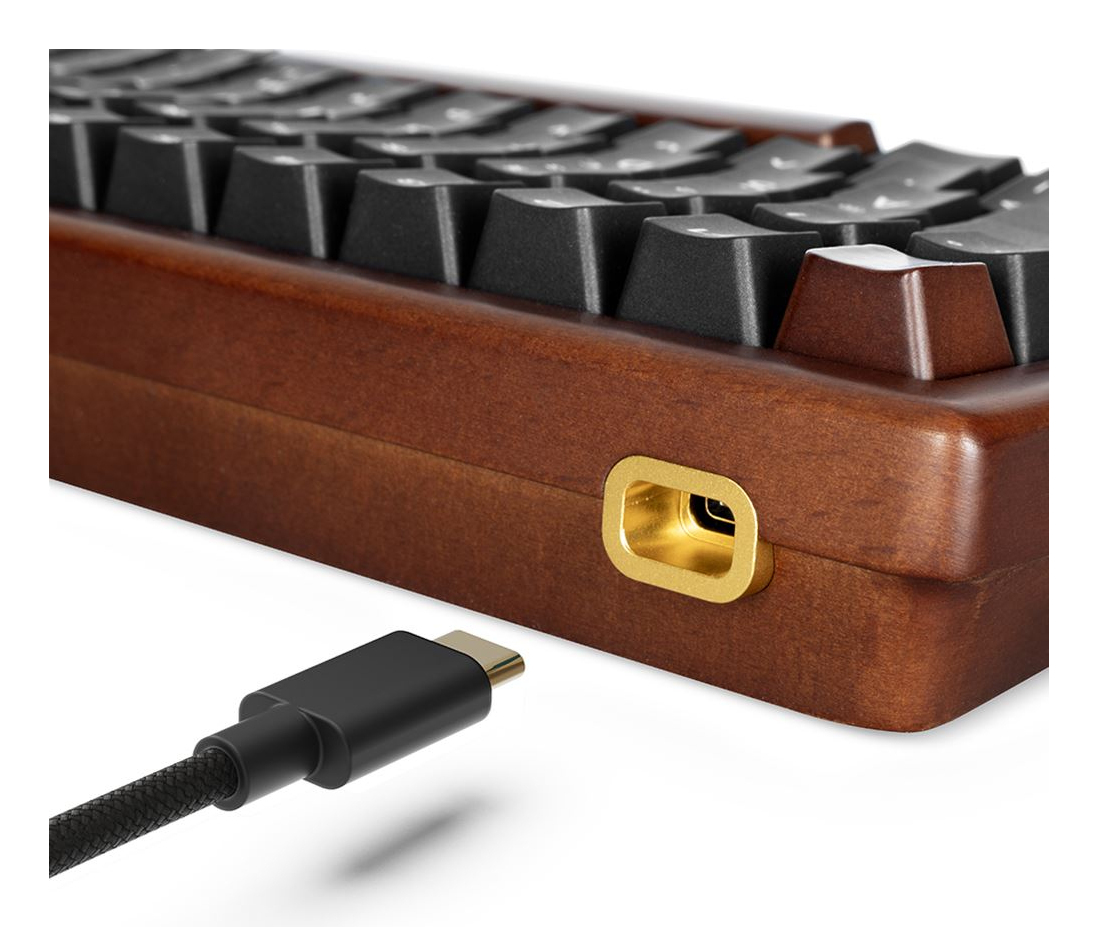 Sharkoon Gaming Tastatur Skiller SGK50S3 Wood schwarz - TL: Deutsch, QWERTZ, Ansicht 2