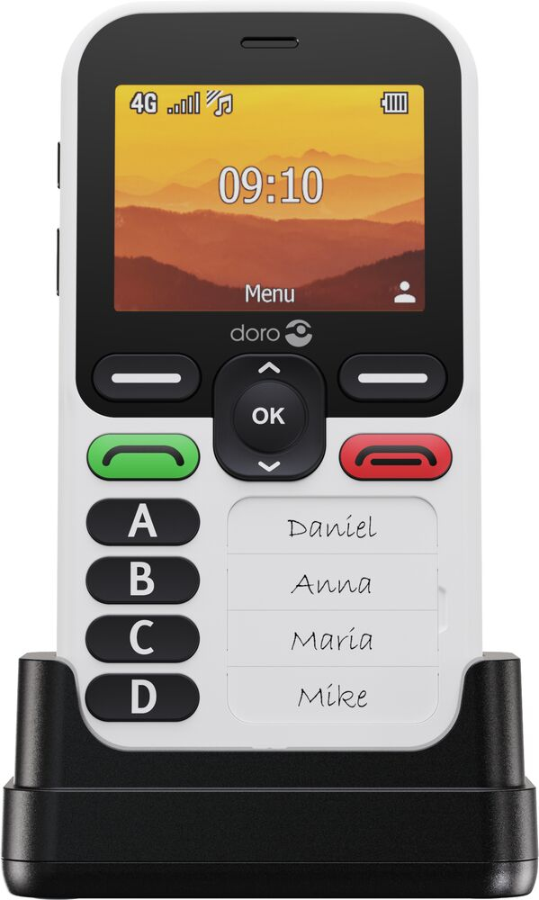 Doro Leva X10 - 4G Feature Phone - RAM 64 MB / Interner Speicher 128 MB - microSD slot - 320 x 240 Pixel (60 Hz), Ansicht 2