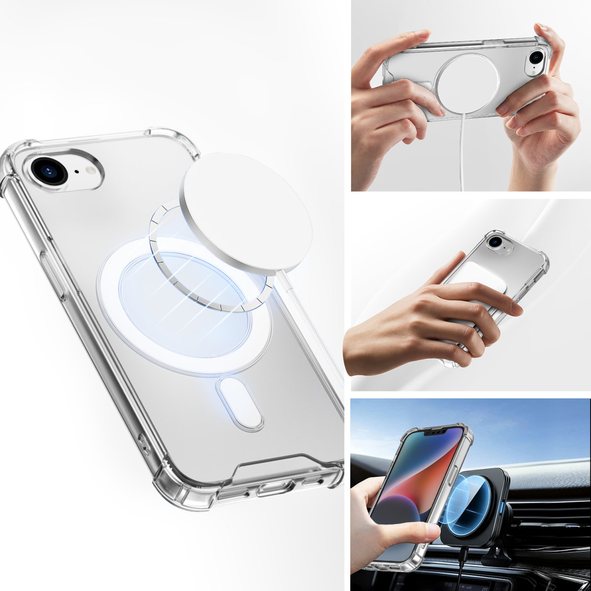4smarts Hybrid Ibiza - Hintere Abdeckung für Mobiltelefon - kompatibel mit MagSafe - Polycarbonat (PC), Ansicht 2