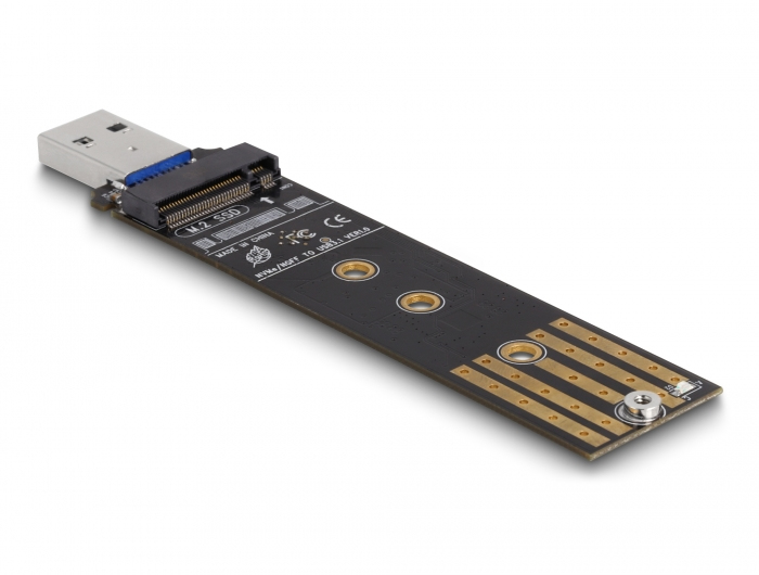 Delock Schnittstellenadapter - M.2 - M.2 Card (PCIe NVMe & SATA), Ansicht 2