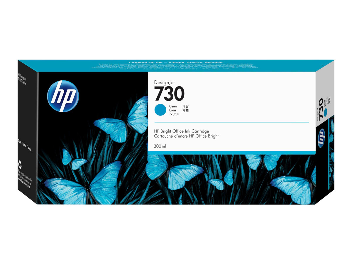 HP 730 - 300 ml - mit hoher Kapazität - Cyan - original - DesignJet