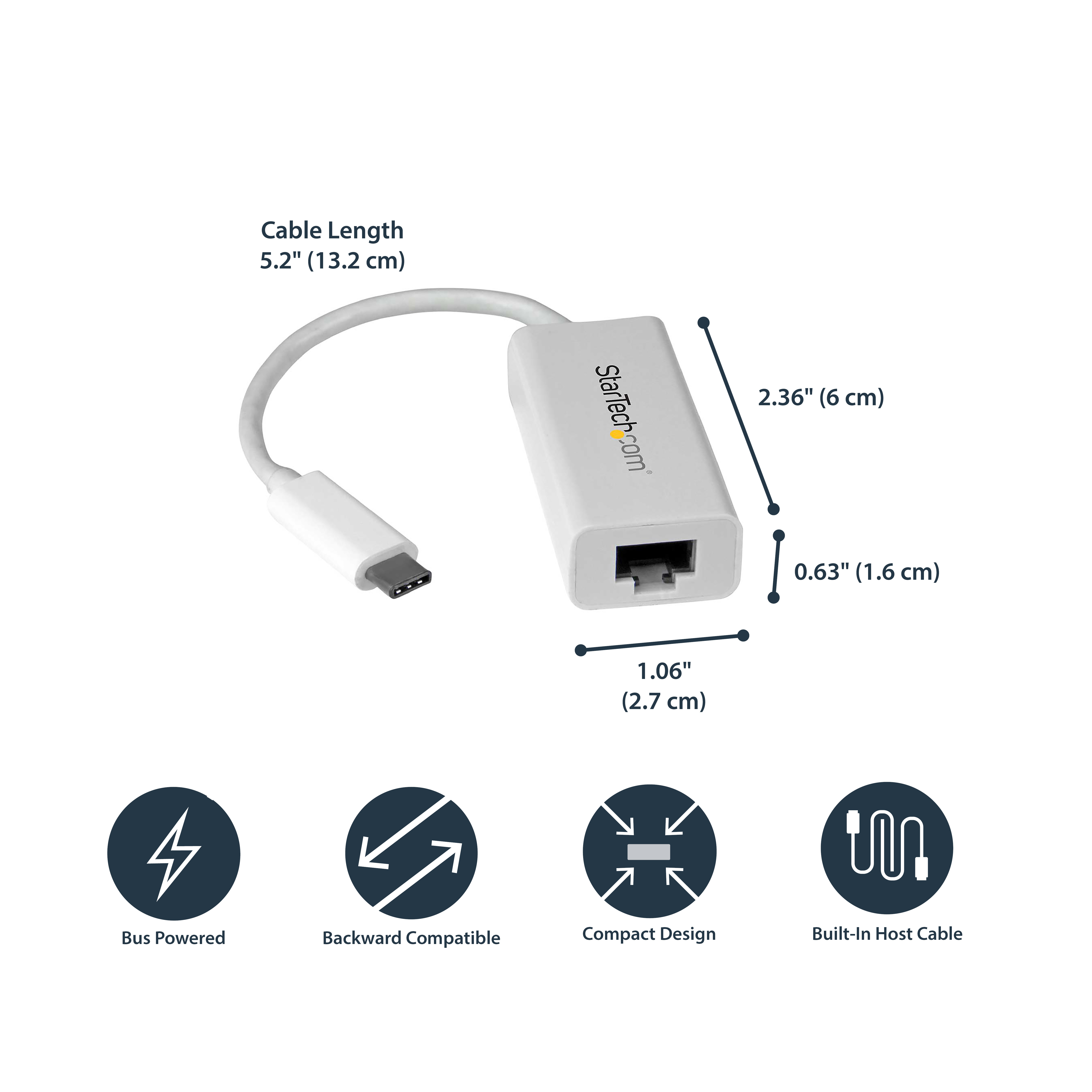 StarTech.com USB-C auf Gigabit Adapter - Thunderbolt 3 kompatibel, Ansicht 4