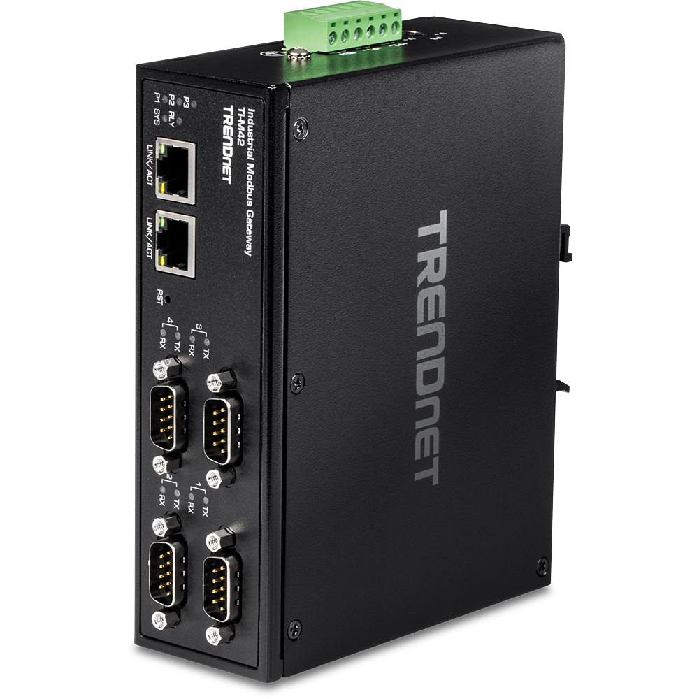 TRENDnet TI-M42 - Gateway - industriell - 4 Anschlüsse, Ansicht 2