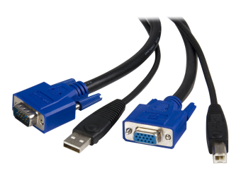 StarTech.com SVUSB2N1_10 Universal USB VGA KVM Kabel (3m 2-in-1)