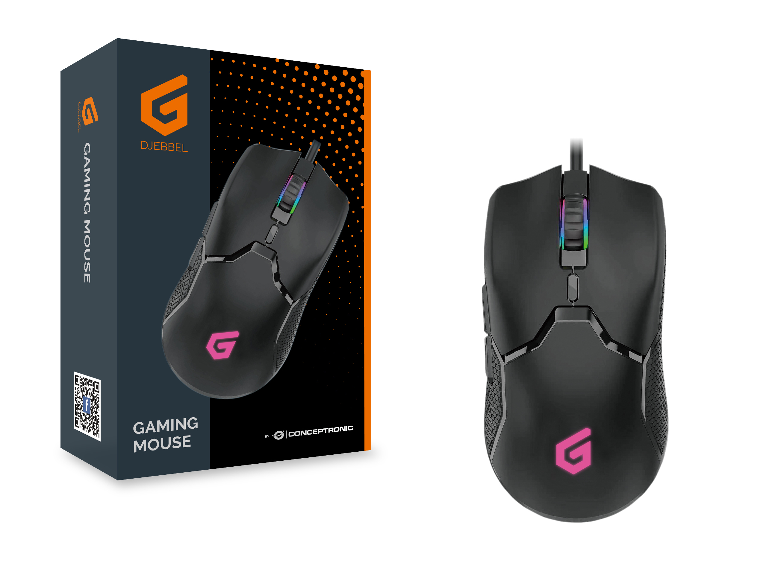 Conceptronic DJEBBEL05B 6D - Maus - ergonomisch, Ansicht 2