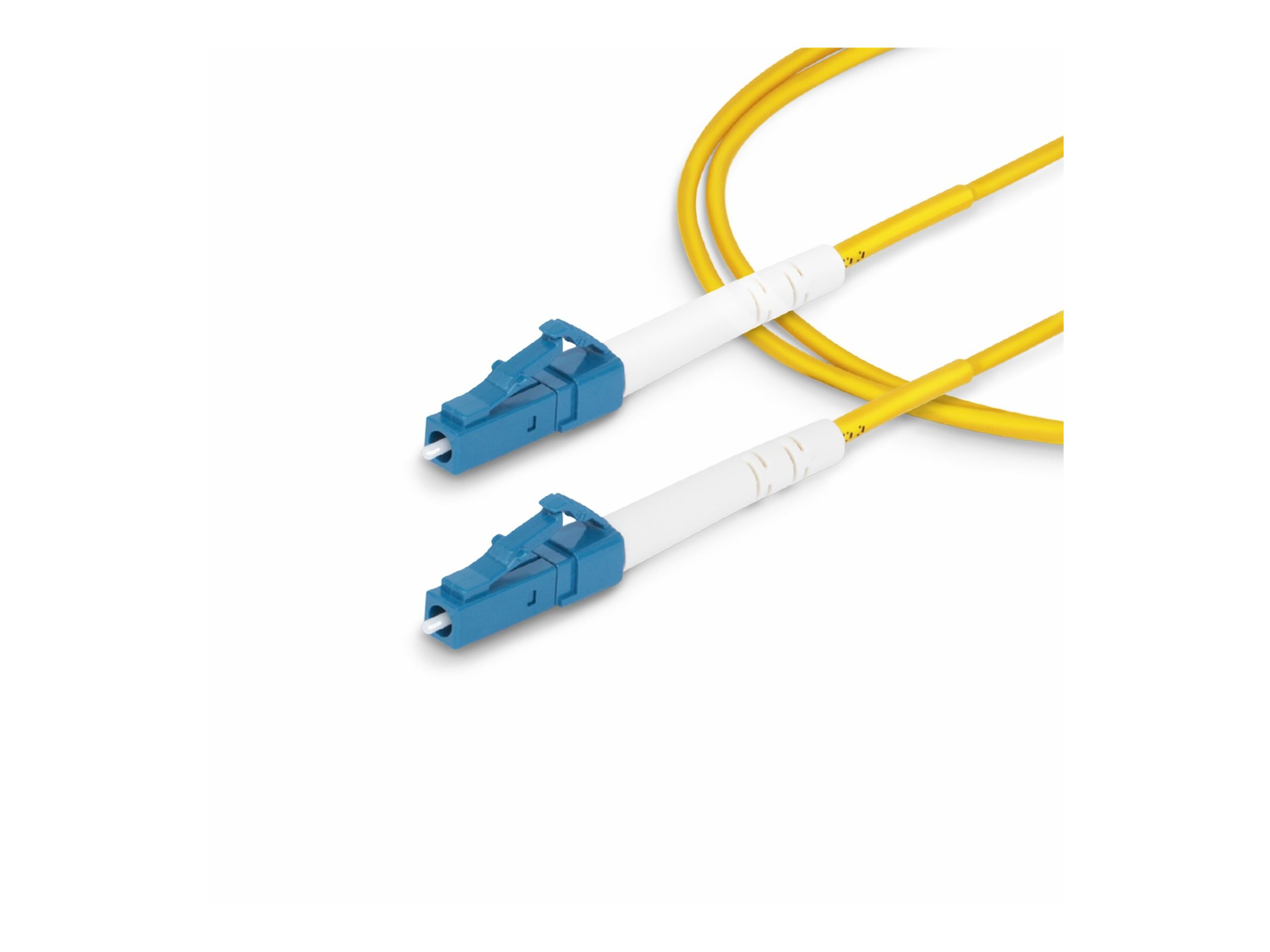 StarTech.com 3m (9.8ft) LC to LC (UPC) OS2 Single Mode Simplex Fiber Optic Cable 9125µm Laser Optimized 40G100G Bend Insensitive Low Insertion Loss - LSZH Fiber Patch Cord (SPSMLCLC-OS2-3M)