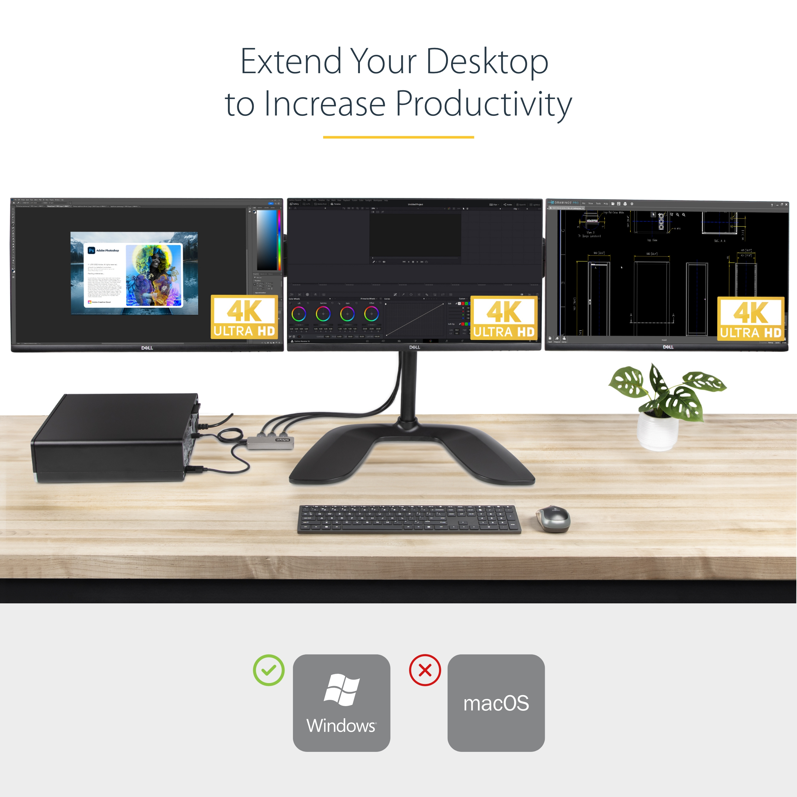 StarTech.com ADATTATORE DP HDMI A 3 PORTE - Adapter, Ansicht 2