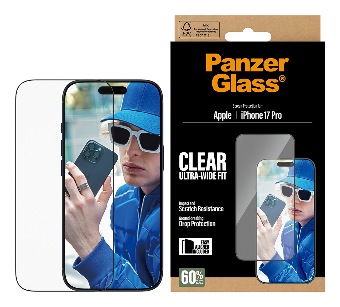 PanzerGlass Bildschirmschutz für Handy - Ultra-Wide Fit mit EasyAligner, Ansicht 4