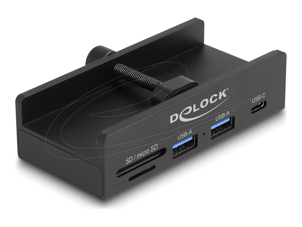 Delock Hub - 5 Gbps SD + micro SD Slot mit Sicherungsschraube
