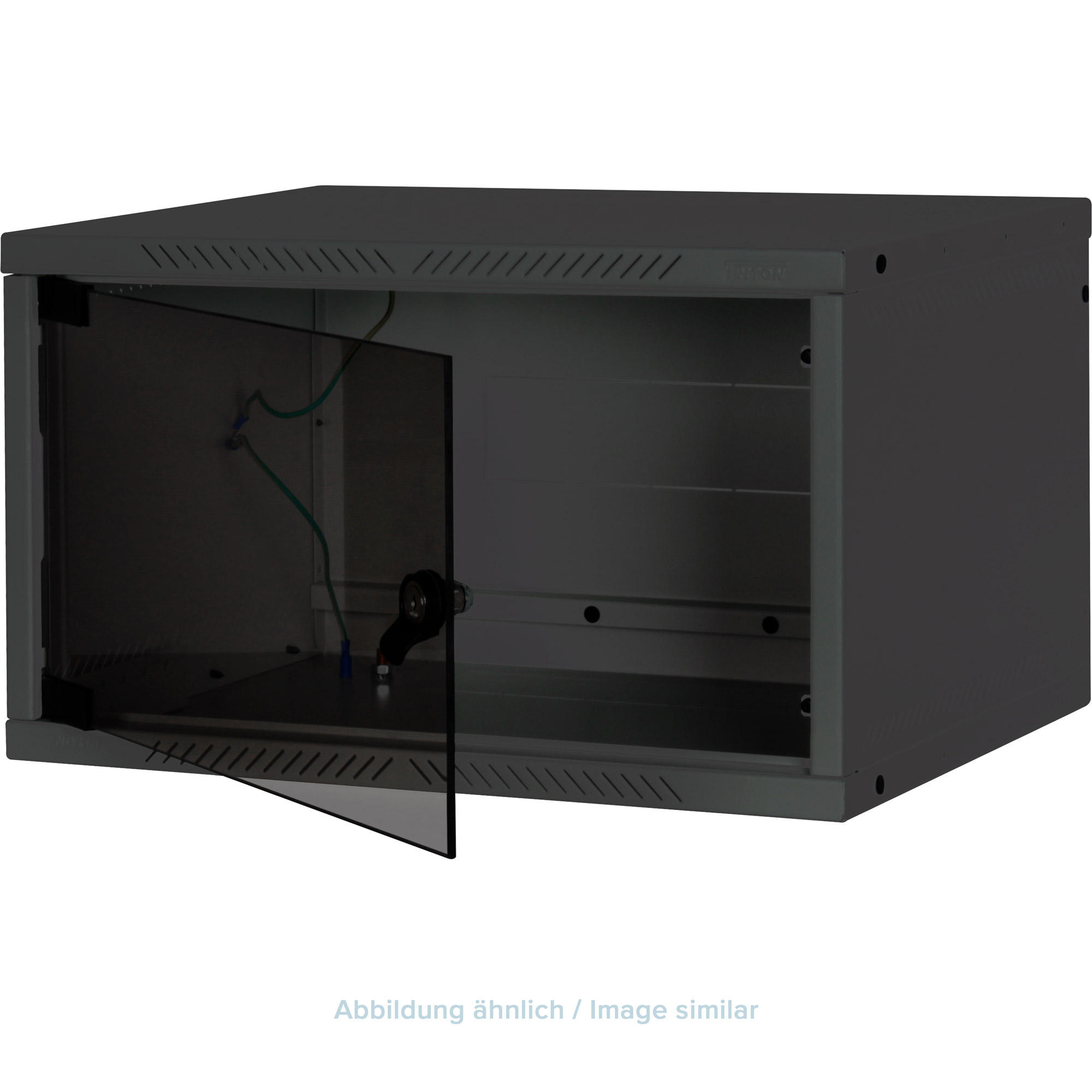 TRITON 19Wandgehäuse 1-teilig T400 Schwarz zerlegt Flat Pack - Wandgehäuse, Ansicht 2