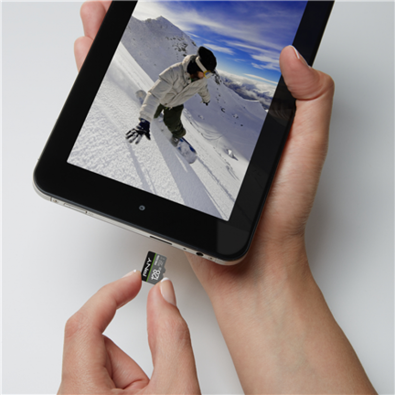 PNY PRO Elite - Flash-Speicherkarte (microSDXC-an-SD-Adapter inbegriffen), Ansicht 3