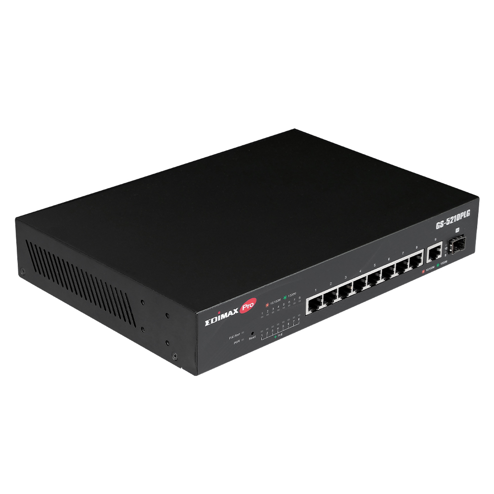 Edimax Pro GS-5210PLG - Switch - Smart - 8 x 10/100/1000 (PoE+), Ansicht 3