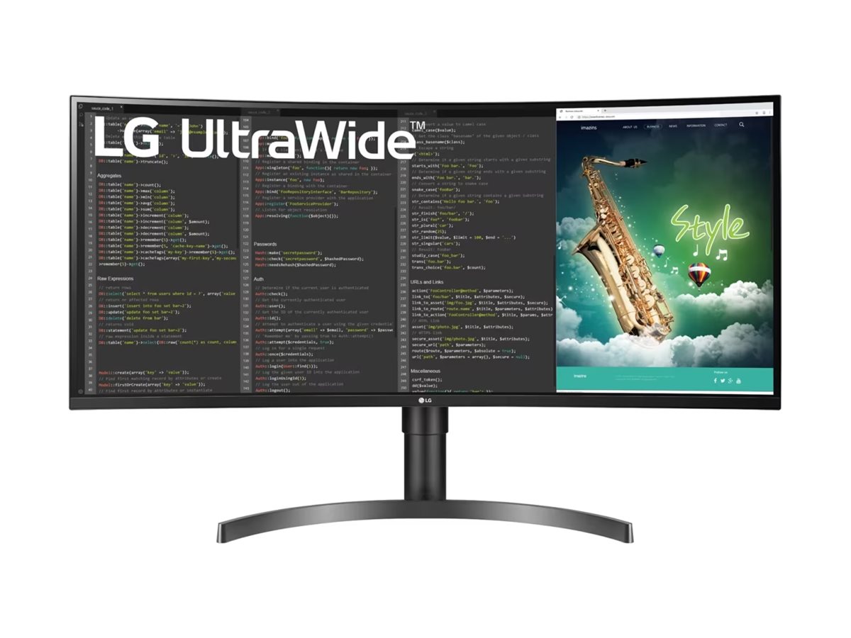 LG UltraWide 35WN75CP-B - LED-Monitor - gebogen - 88.9 cm (35")