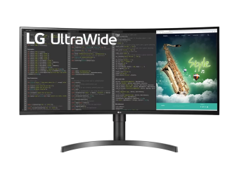 LG UltraWide 35WN75CP-B - LED-Monitor - gebogen - 88.9 cm (35)