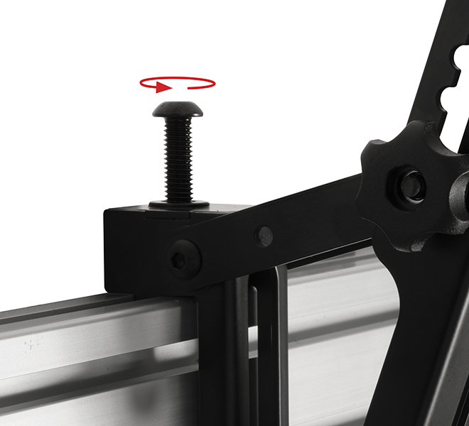 B-TECH BT8390-VESA200T - Flachbildschirm-Montagearm - Schwarz - 70 kg - Schiene - 200 x 200,600 x 200 mm - 47, Ansicht 3
