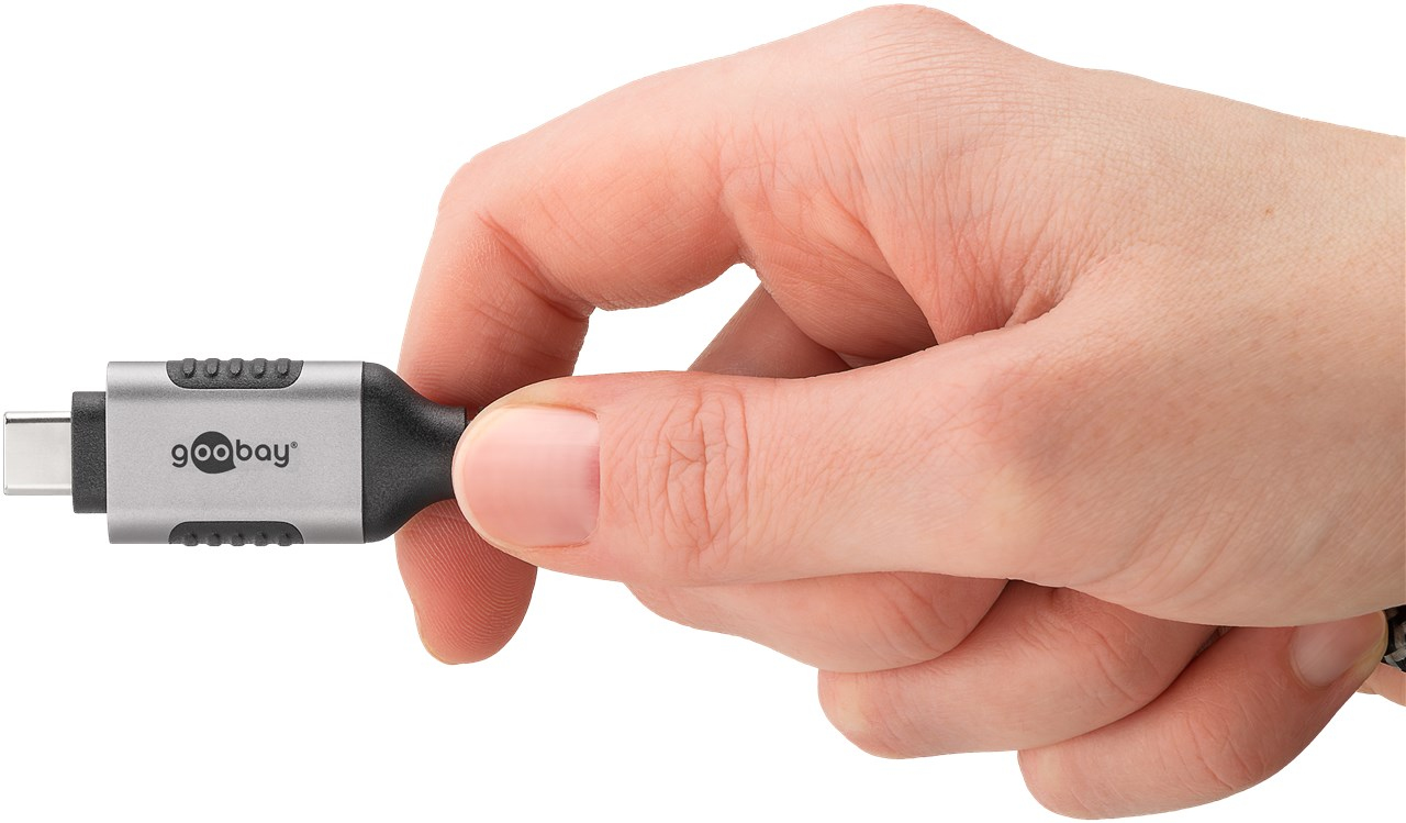 Goobay 74403 - Netzwerkadapter Kabel USB 3.1 Typ C Gigabit Ethernet 2 m - Kabel - Digital/Daten, Ansicht 2