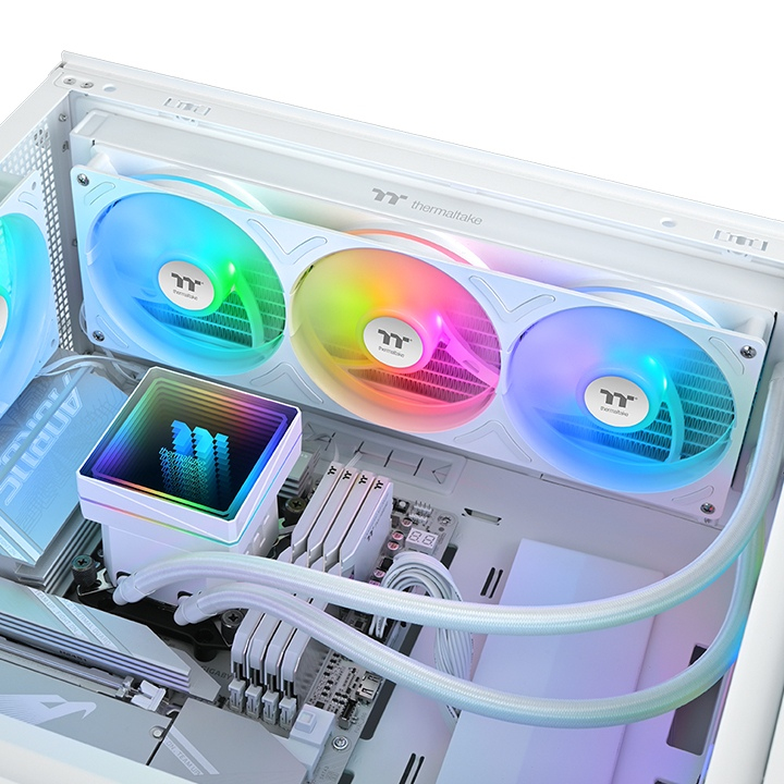 Thermaltake TH360 V3 ARGB Sync Snow| AiO-Wasserkühlung, Ansicht 2