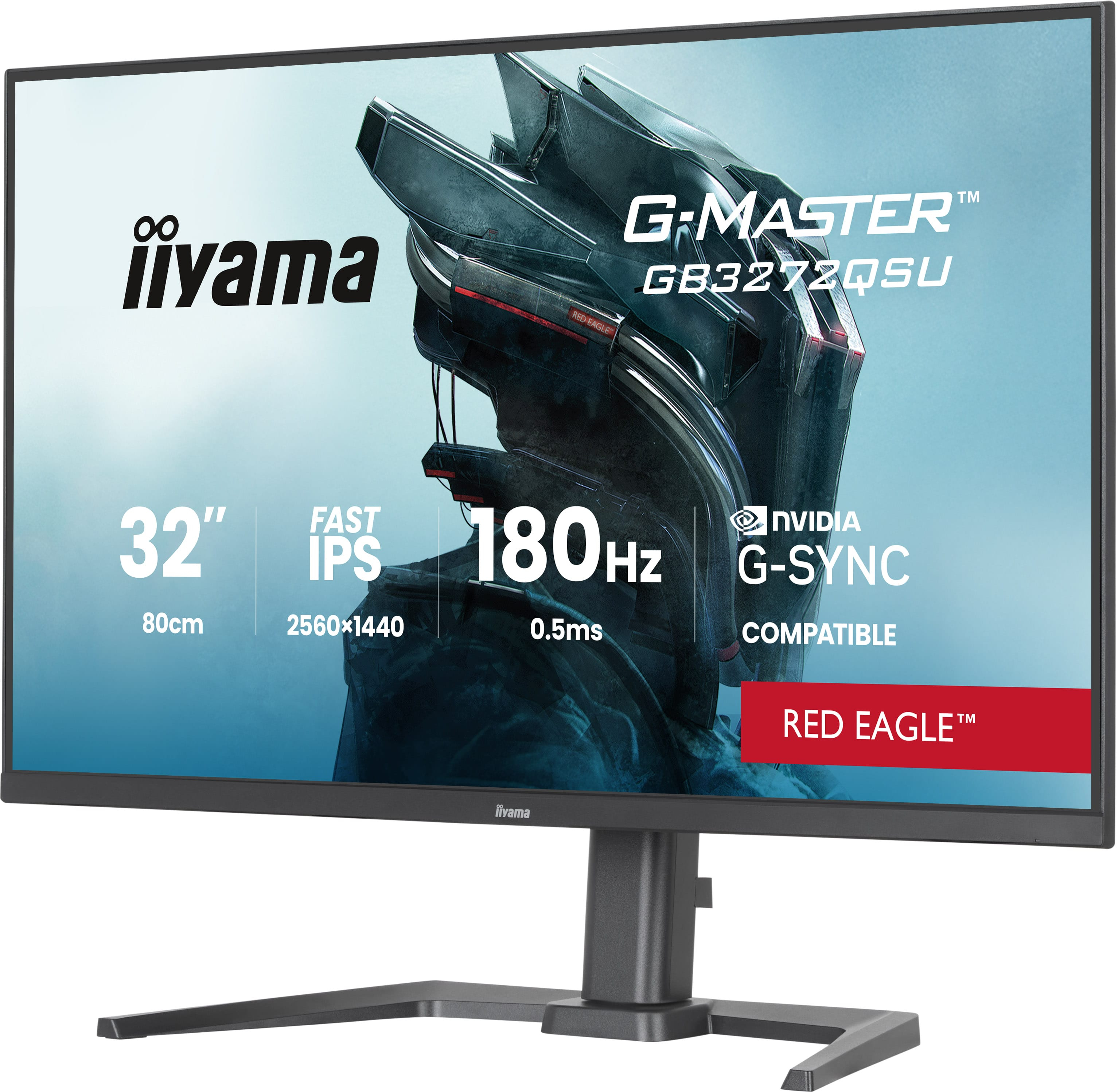 Iiyama G-Master GB3272QSU-B1 Gaming Monitor 32 - Flachbildschirm (TFT/LCD) - 80 cm, Ansicht 4