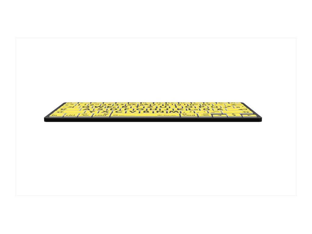 Logickeyboard LKB-LPBY-BTON-DE - Mini - Kabellos - Bluetooth - Schwarz - Gelb - TL: Deutsch, QWERTZ, Ansicht 4
