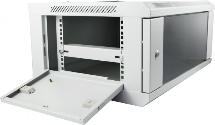 ALLNET SMC Series - Schrank Netzwerkschrank - geeignet für Wandmontage - Hellgrau, RAL 7035 - 12U - 48.3 cm (19), Ansicht 3