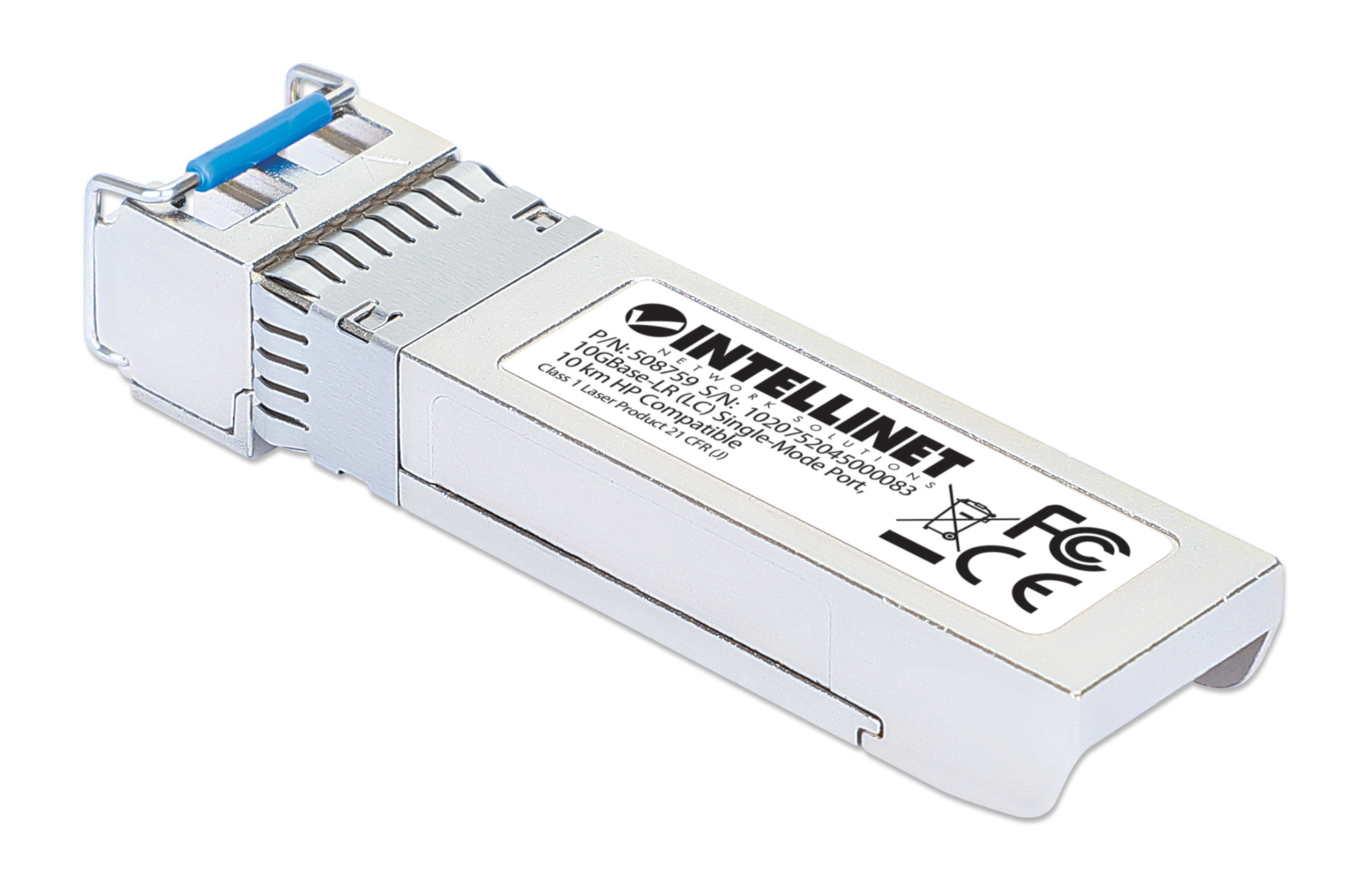 Intellinet 10 Gigabit SFP+ Mini-GBIC Transceiver für LWL-Kabel 10GBase-LR LC Singlemode-Port - Transceiver - Glasfaser, Ansicht 4