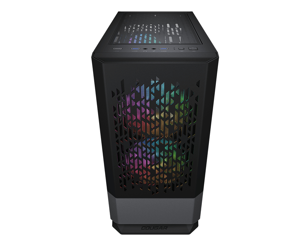 Cougar Gehäuse Mini-Tower MG140 Air ARGB Schwarz - Midi/Minitower - ATX, Ansicht 4