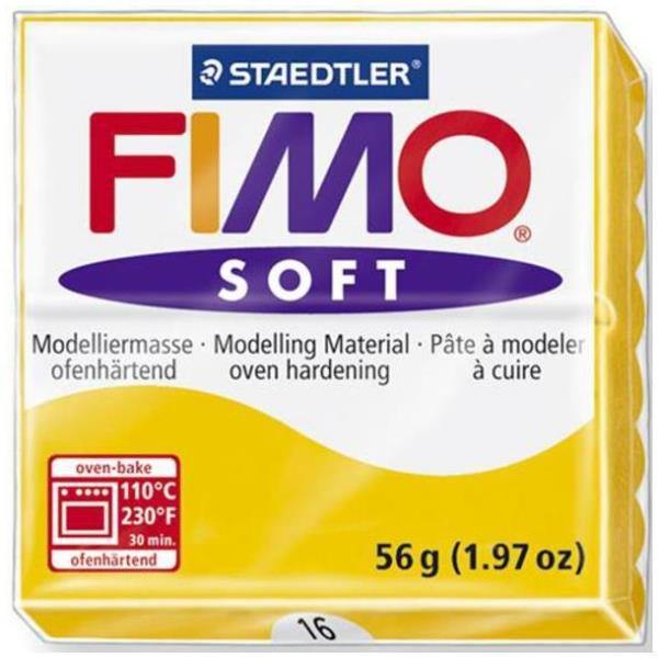 STAEDTLER FIMO soft - Knetmasse - Gelb - 110 °C - 30 min - 56 g - 55 mm
