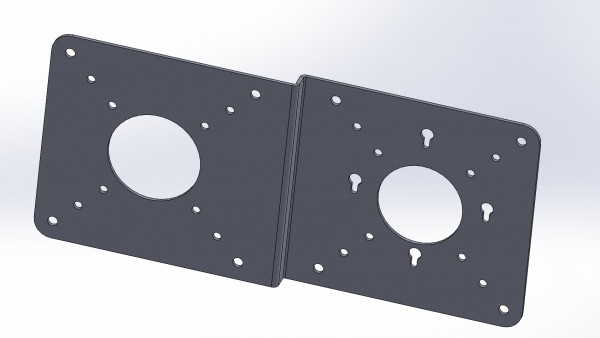 ALLNET VESA_MINIPC_PLATE - Schwarz, Ansicht 2