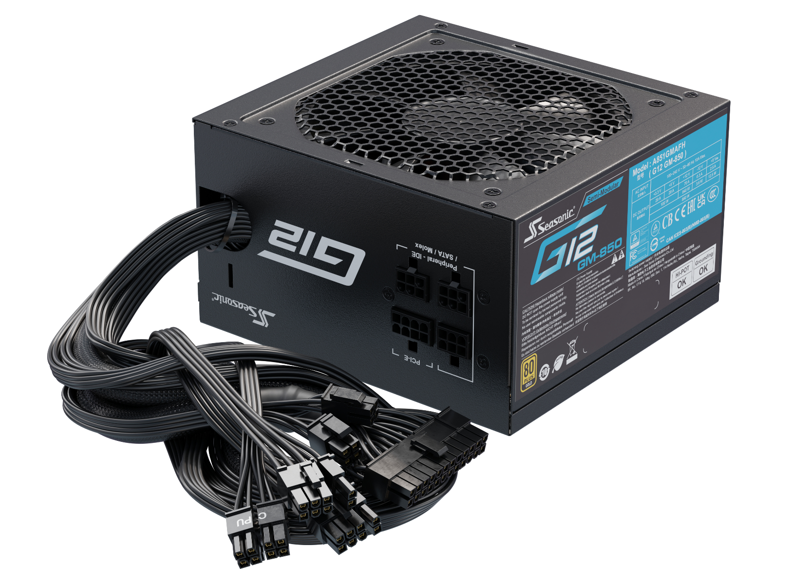 Seasonic FOCUS GM 850 - Netzteil (intern) - ATX12V, Ansicht 2