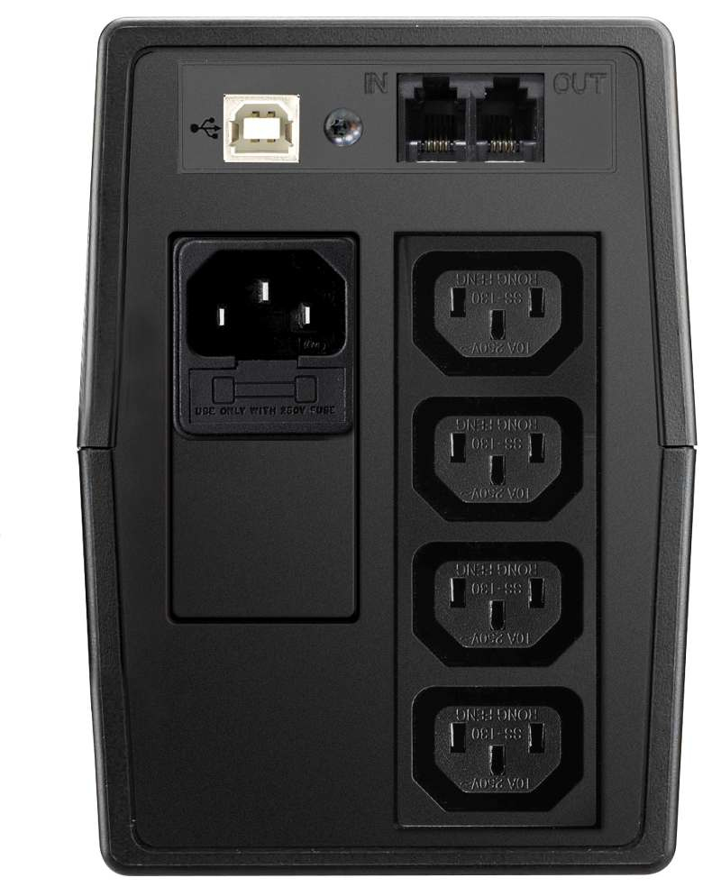 ALLNET ALL90600T Unterbrechungsfreie Stromversorgung (UPS) 600 VA 4 AC-Ausgänge Line-Interaktiv, Ansicht 2