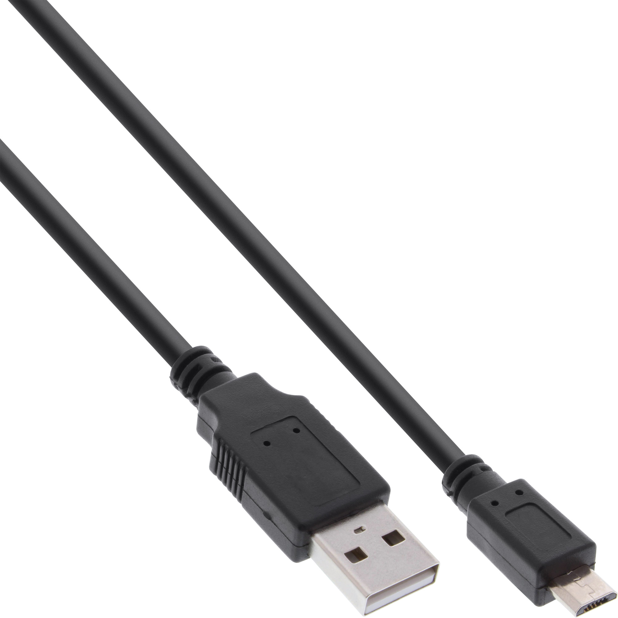InLine Micro-USB 2.0 Kabel - Schnellladekab. - USB-A STMicro-B ST - schwarz - 1m