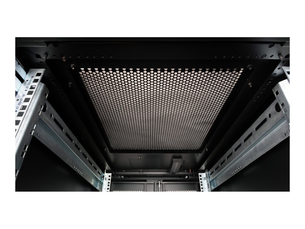 ROLINE 19 Zoll Serverschrank Pro 36 HE 600x1000 BxT schwarz Plexiglas, Ansicht 4