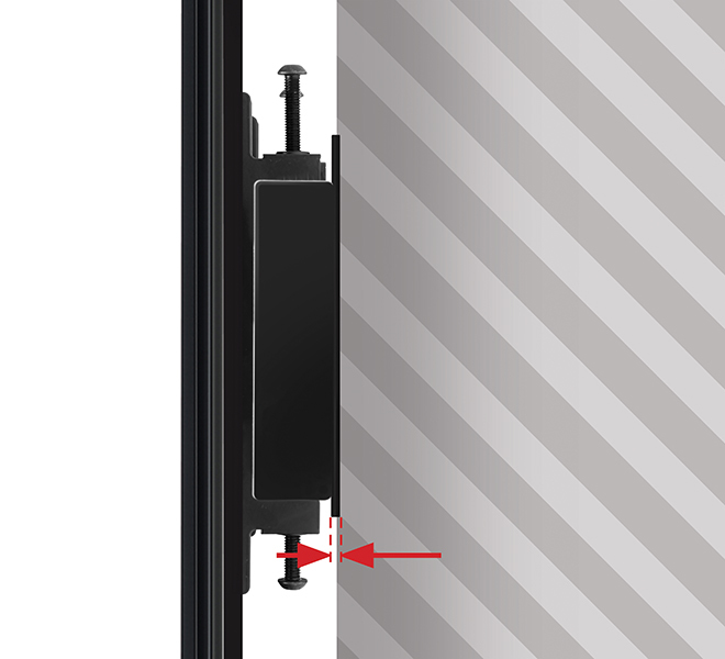 B-TECH BT8390-WFK1 - Schelle - Schwarz - BT8390-VESA200F - 200T - 400F - 400T - 45 mm - 5 mm - 188 mm, Ansicht 3