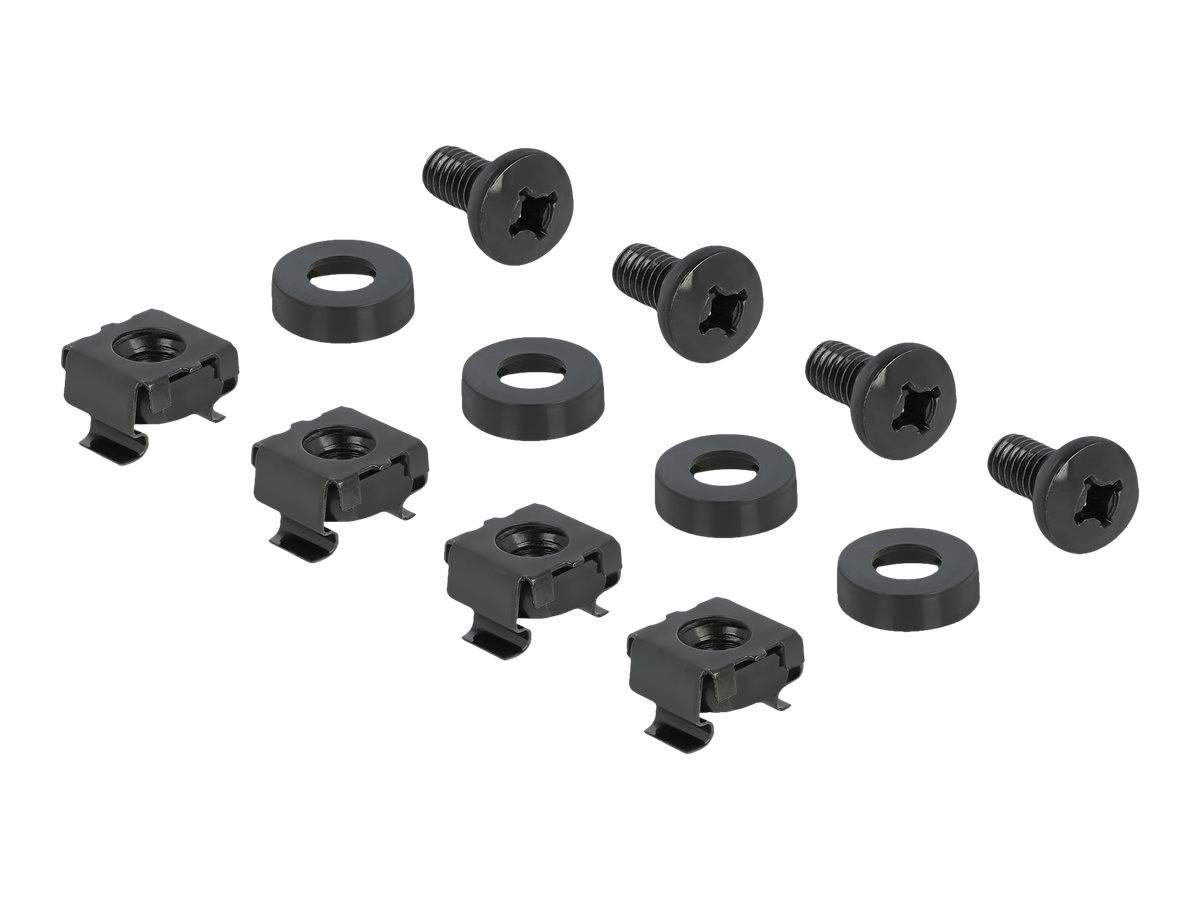 Delock DIN Schienenpanel - Rack montierbar - Schwarz - 1U - 48.3 cm (19)