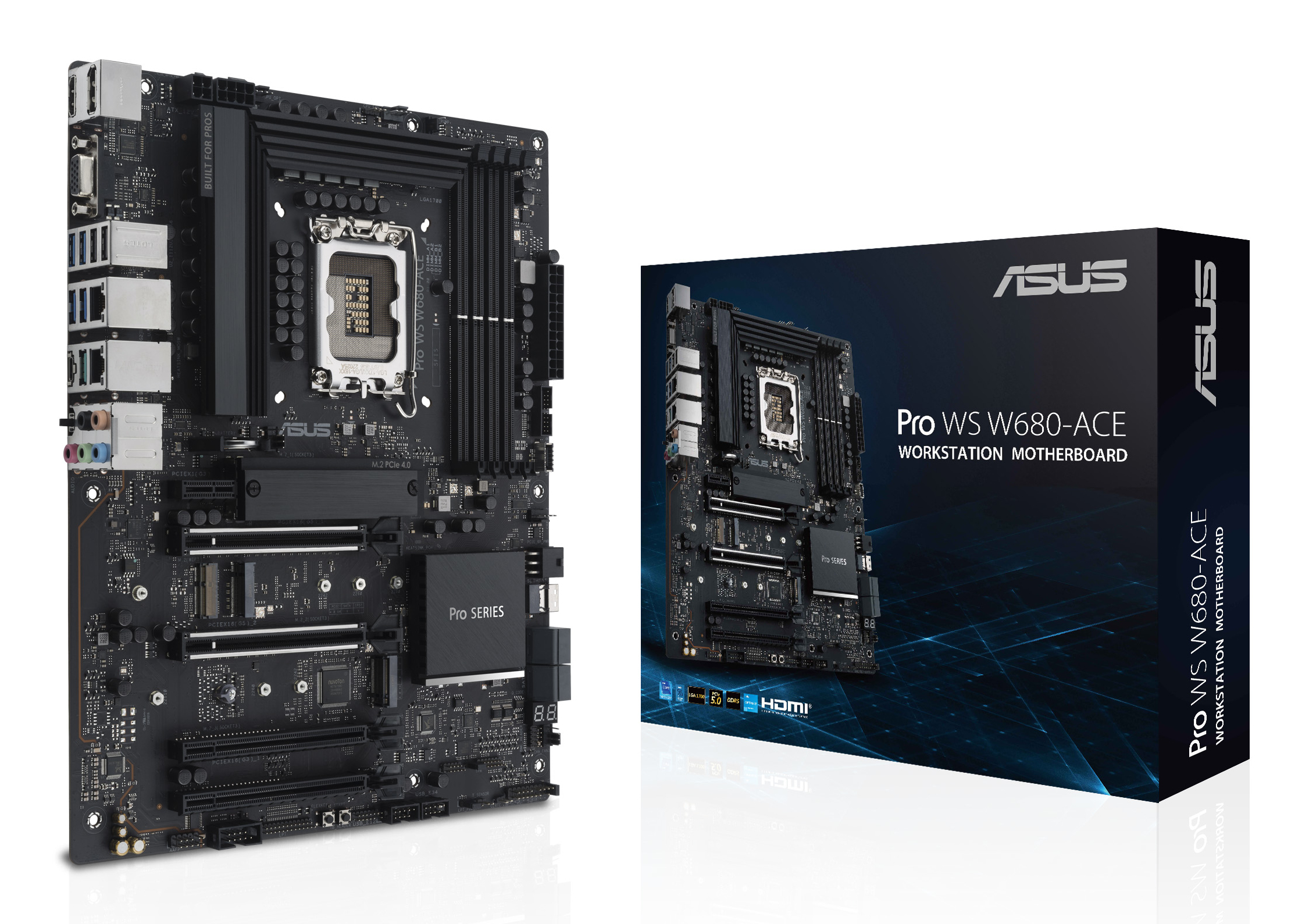 ASUS Pro WS W680-ACE - Motherboard - ATX - LGA1700-Sockel - W680 Chipsatz, Ansicht 3