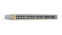 Allied Telesis 48 x 101001000BASE-TX ports 2 x SFP+ ports 2 x SFP+Stack ports 1 x Expansion module and dual hotswap PSU bays Requires one or two power supply units. 1 year NCA support (Start date is shipment date from ATI - Grace period 90days) inc
