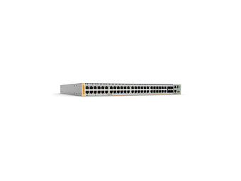 Allied Telesis 48 x 101001000BASE-TX ports 2 x SFP+ ports 2 x SFP+Stack ports 1 x Expansion module and dual hotswap PSU bays Requires one or two power supply units. 1 year NCA support (Start date is shipment date from ATI - Grace period 90days) inc