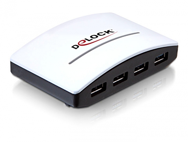 Delock USB 3.0 externer HUB 4 Port - Hub - 4 x SuperSpeed USB 3.0, Ansicht 2