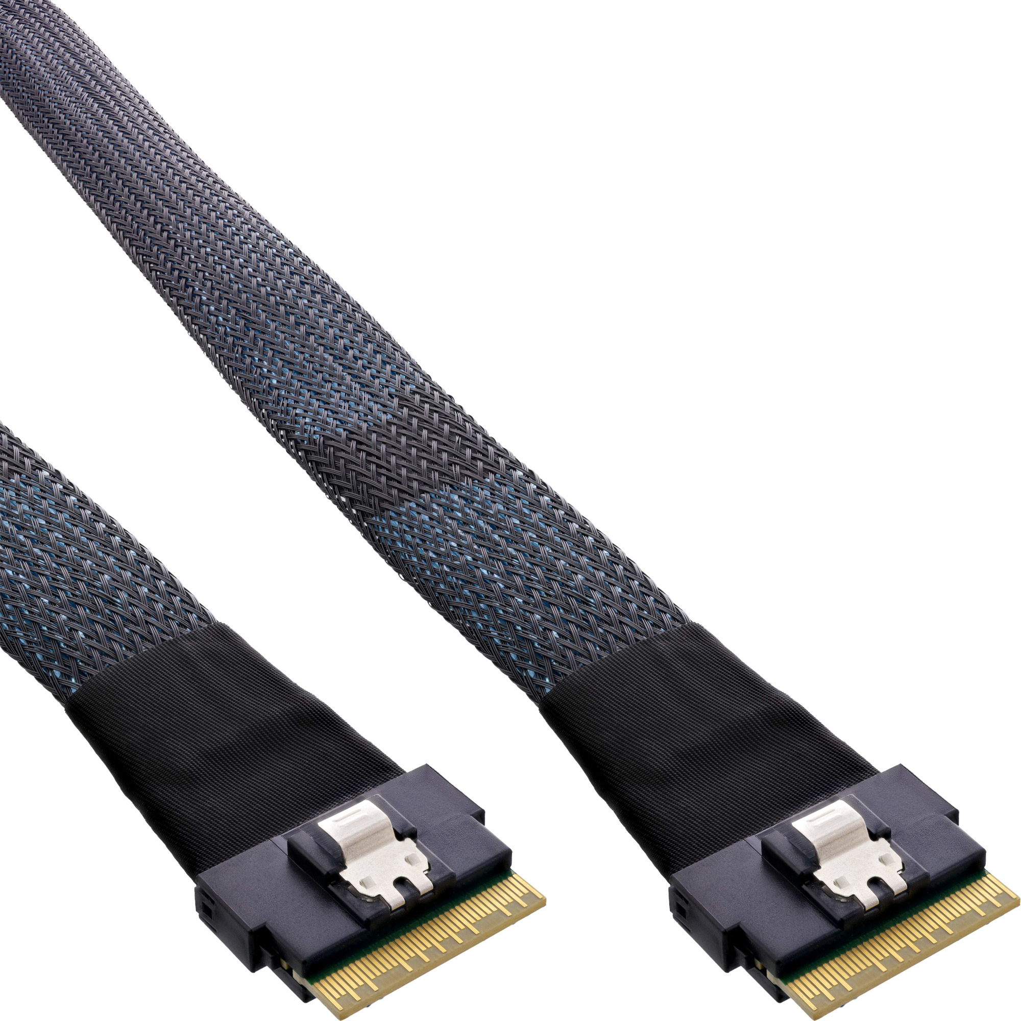 InLine Slim SAS Kabel - SFF-8654 8i zu SFF-8654 8i - 48 Gb/s - 0,75m, Ansicht 2