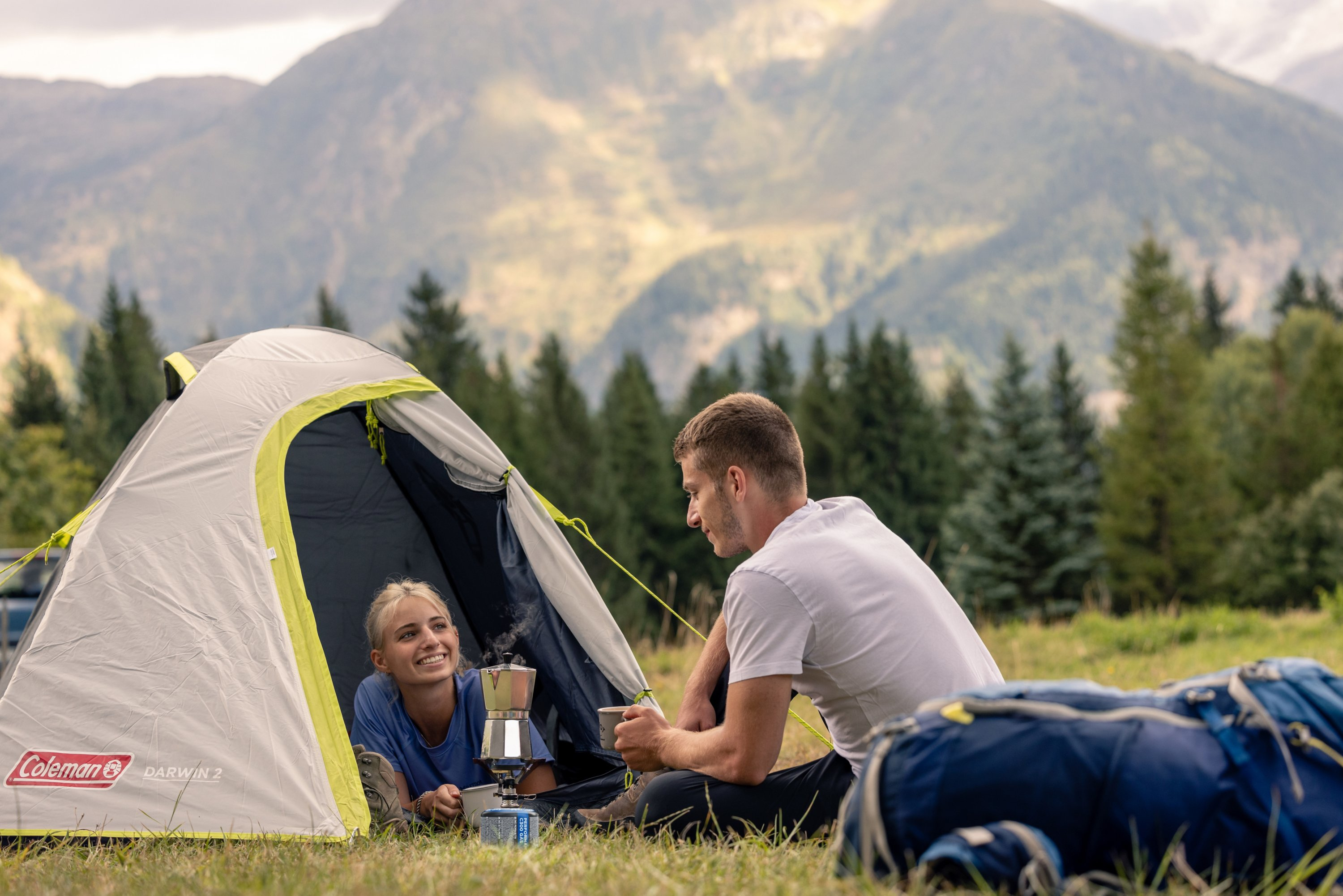 Coleman Darwin 2 - Rucksackreisen - Festrahmen - Kuppel-/Iglu-Zelt - 2 Person(en) - 3,2 m² - 2,8 kg, Ansicht 2